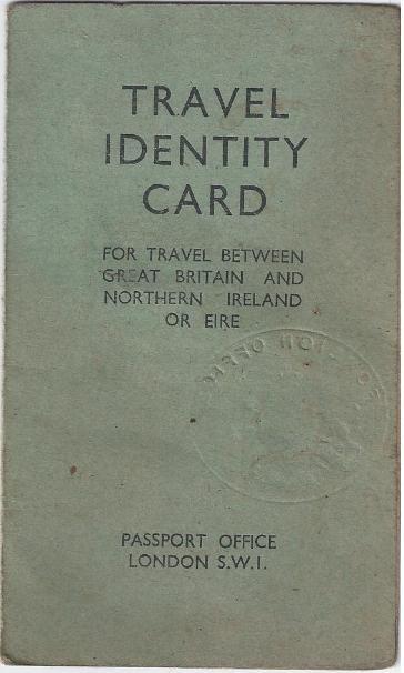 Travel identity card 1